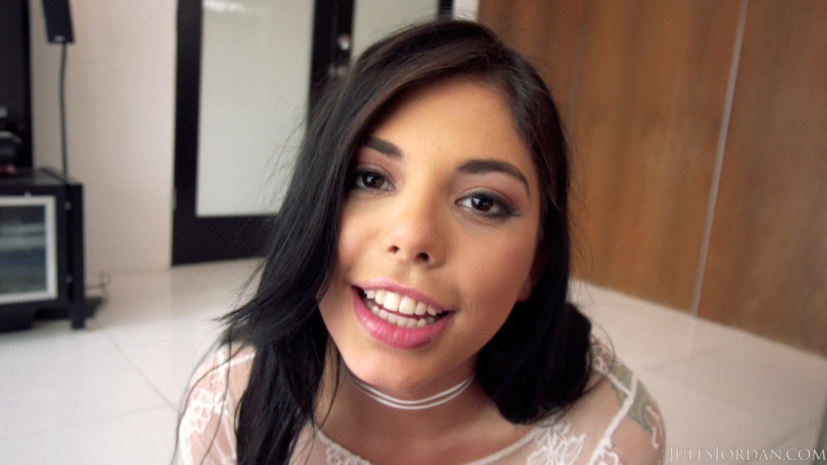[JulesJordan] Gina Valentina, Naughty Teen Latina - Screaming For A Load Of Face Cream! 4K