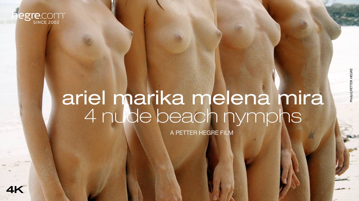 Hegre Ariel Marika Melena Mira 4 Nude Beach Nymphs 4K -3035